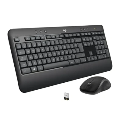 Image de Logitech Advanced MK540 clavier Souris incluse Universel USB QWERTY Anglais britannique Noir, Blanc Neuf
