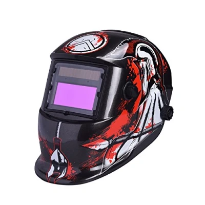 Image de Nuzamas Fonctionne à l&#039;énergie solaire Auto Assombrissement soudeur Masque de soudure protection du visage pour arc TIG MIG broyage Plasma coupe avec un Abat jour réglable Gamme DIN4/9 13