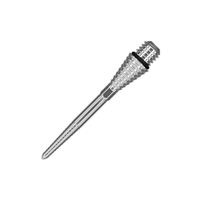 Image de Target Darts Coversion Point Swiss Grooved Argenté 30mm Pointes de Fléchettes Convertir Les Souples en Acier