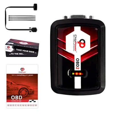 Image de ChipPower Boitier Additionnel OBD v4 de Plug&amp;Drive pour la voiture Nissan Juke Mk2 II (F16) 1.0 DIGT 2019+ Chip Tuning Box Essence plus puissance Tuningbox produit dans l&#039;UE