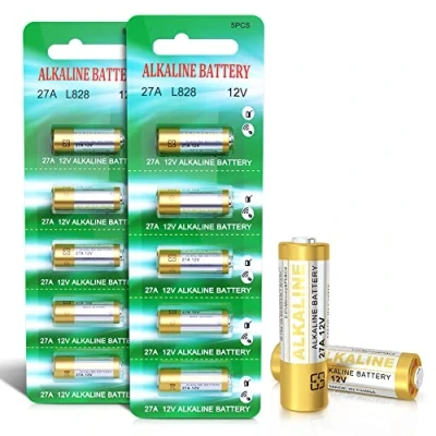 Image de Piles A27 12V 27A 12 Volts Alkaline Batterie MN27 V27A 10 pièces, sans Mercure, Haute Performance pour Les Télécommandes, Cloches et Systèmes de Sécurité