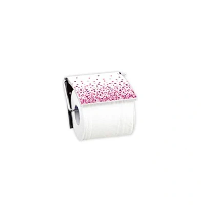 Image de MSV Porte Rouleau Papier WC Mural PS &amp; Acier chromé Brest Rose