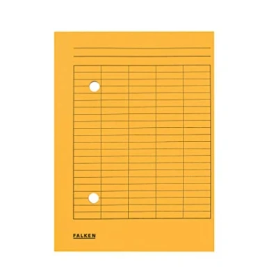 Image de Falken Réf. 80004203001F Carton de 100 dossiers circulation carte recyclée A4 Jaune