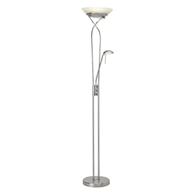 Image de BRILLIANT lampe Ollie LED de lecture surligneur fer/blanc 1x SMD 18W intégré, 1600lm, 3000K Projecteurs et bras réglables via variateur rotatif Longueur la ligne d
