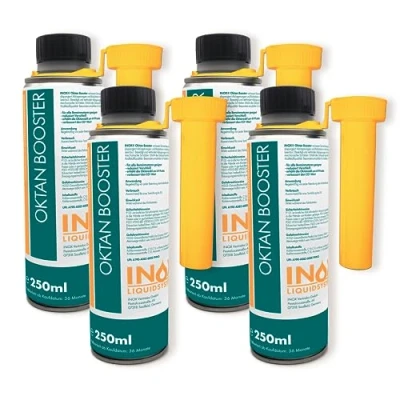 Image de INOX® Additif pour carburant booster, 4 x 250ml d&#039;indice d&#039;octane convient à tous les moteurs essence