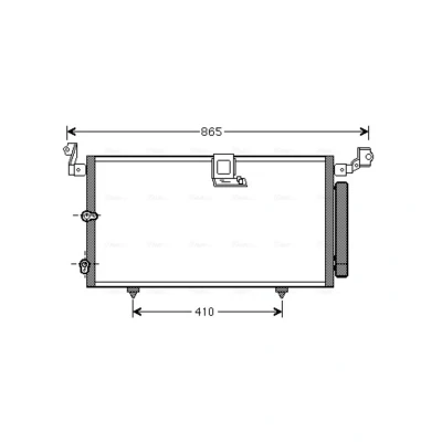 Image de PRASCO TO5384D Condenseur De Clim avec déshydrateur 15,3 Aluminium 680