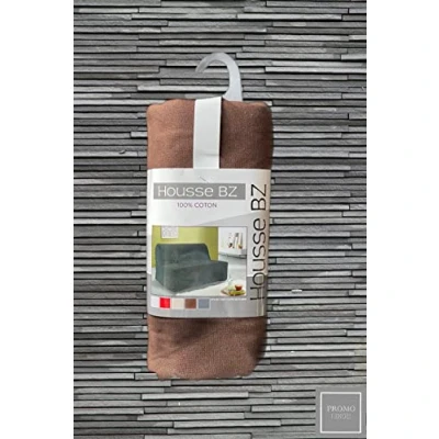 Image de KGS Housse de Clic Clac/BZ 100% Coton Chocolat 140x200cm