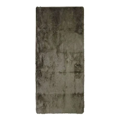 Image de Thedecofactory Tapis à Poils Longs Extra Doux, 80cm x 180cm, Taupe
