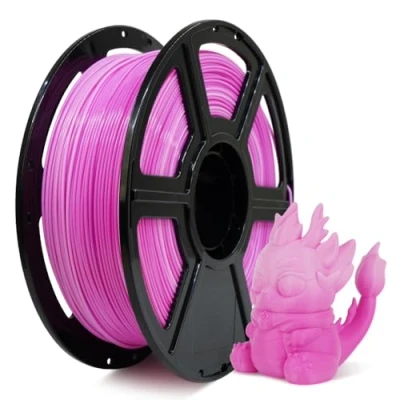 Image de FLASHFORGE Filament PLA haute vitesse 1.75mm, imprimez jusqu&#039;à 8x plus vite, 30 500mm/s Impression vitesse, le HS excelle à des vitesses élevées pour une efficacité optimale (Pink&amp;White)