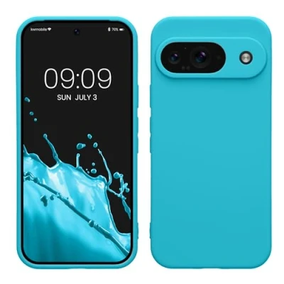 Image de kwmobile Housse Compatible avec Google Pixel 9 Coque de téléphone en TPU Protection Appareil Photo Cool Glacier