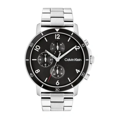 Image de Calvin Klein Montre Analogique Multifunction à Quartz pour homme avec Bracelet en Acier Inoxydable argenté 25200067