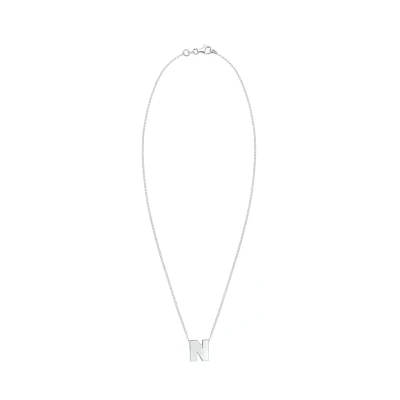 Image de Elli Buchstabe N Initialen Trend Minimal Collier, Femme, Taille: 45, Silber