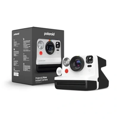 Image de Polaroid Appareil Photo instantané reconditionné Now Generation 2 Noir et Blanc