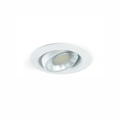 Image de Beneito Faure Compac R Spot LED encastrable en acier 360 IP44 à intensité variable Blanc chaud 8 W 3000 K