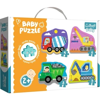 Image de Trefl de 3 à 6 Pièces, 4 Sets, pour Enfants partir 2 Ans Puzzle, 36072, Multicolored