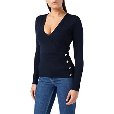 Image de Morgan MOJO Pullover, Femme, Taille: Small, Marine