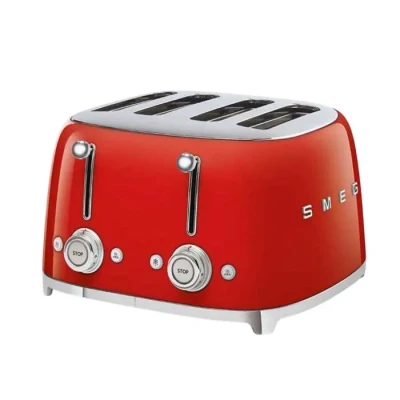 Image de SMEG Toaster 4 slice Red TSF03RDEU