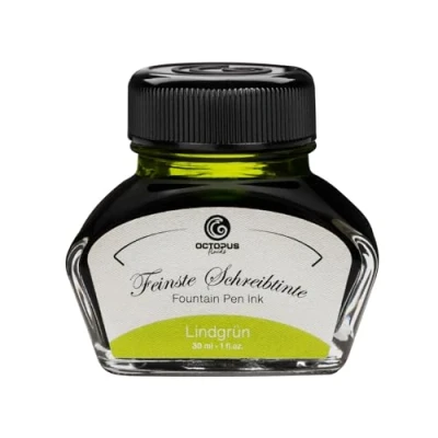 Image de Encre premium pour stylos plume et plumes, différents coloris, 30 ml vert tilleul