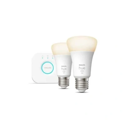 Image de White Starter Kit E27 (zwei Lampen, eine Hue Bridge, ersetzt 75 Watt) Neuf