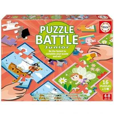 Image de Educa Puzzle Battle Divers. Une véritable Bataille de pièces Soyez Le Premier à Terminer Votre pour Devenir Gagnant. A partir 4 Ans (20118)