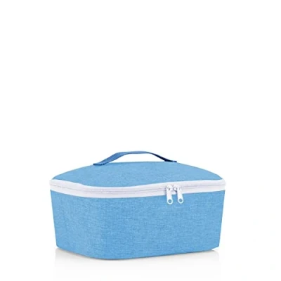 Image de reisenthel coolerbag XL twist silver Sac isotherme en tissu polyester de haute qualité Idéal pour les pique niques, courses et déplacements, Couleur:twist azure