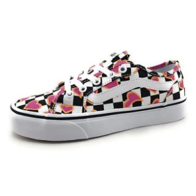 Image de Vans Filmore Decon Suede/Canvas, Basket Femme, C Urs Damiers Multi Blanc, 37 EU