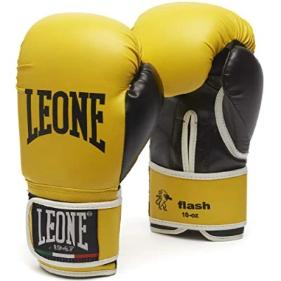 Image de LEONE 1947, Gants de Boxe Flash, Adulte Unisexe, Jaune, 10 OZ, GN083