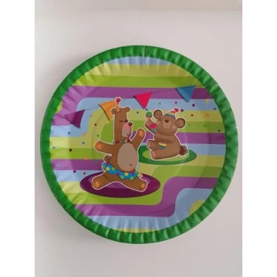 Image de ALMACENESADAN, 5121 Lot de 8 assiettes en carton 23 cm Motif ours 18