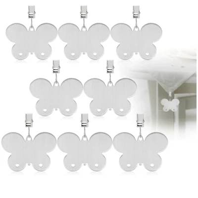 Image de com four® 8X Poids de Nappe en Acier Inoxydable Pinces à env. 40g chacun
