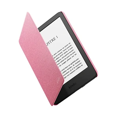 Image de Étui en tissu pour Amazon Kindle Compatible avec les appareils de 11e génération (modèle 2022 uniquement) Design fin et léger Rose