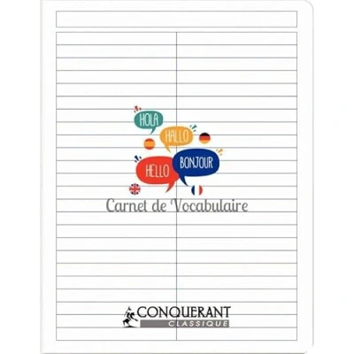 Image de Carnet de vocabulaire 96 pages, format 17 x 22 cm CONQUERANT