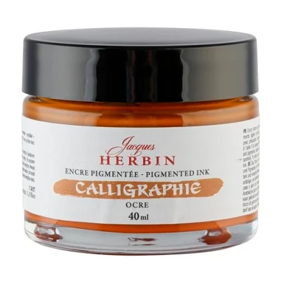 Image de Jacques Herbin 11342T Encre de calligraphie ocre 40ml