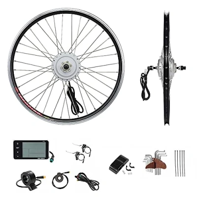 Image de YOSE POWER Kit de Conversion Vélo Electrique 36V250W 24 Pouces Hub Moteur Roue Avant avec LCD Display