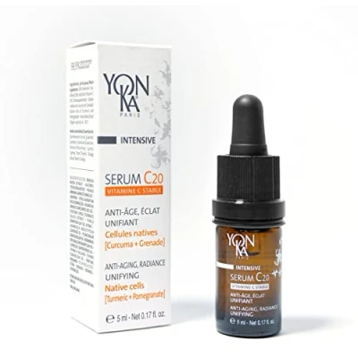 Image de Serum C20 Vitamine C Yonka 5ml Puissante Action Texture Huile Anti Âge, Éclat et Unifiant Illumine Réduit les Tâches 20% de Stable 99,9% d&#039;Ingrédients d&#039;Origine Naturelle