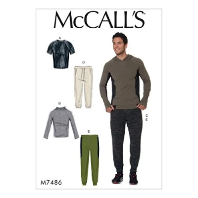 Image de McCall&#039;s Patterns pour Homme Tops et Pantalon, Multicolore, Tailles S l p, 121 x 182 cm