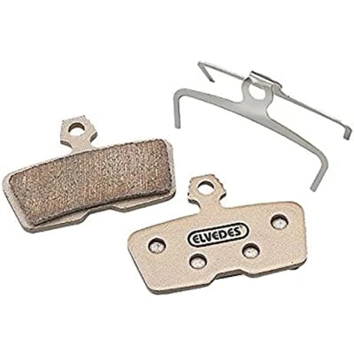 Image de ELVEDES 1 Paire Set de Plaquettes Freins Métallic Velo/VTT/E Bike/Route pour New Avid Code 2011/Sram Guide Re Mixte Adulte, Or, Taille Unique