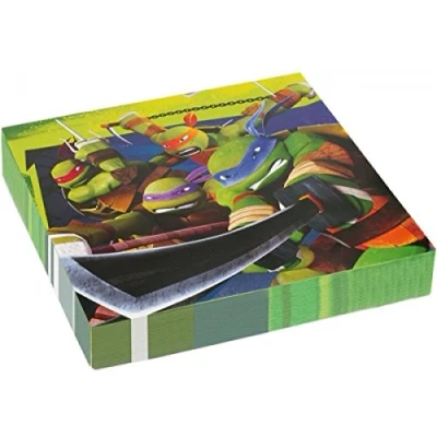 Image de Amscan Teenage Mutant Ninja Turtles Serviettes en Papier, 552467