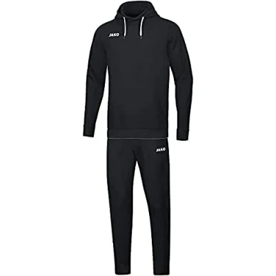 Image de JAKO Ensemble Jogging Base Avec Sweat à Capuche, Mixte Enfant, Noir, 164