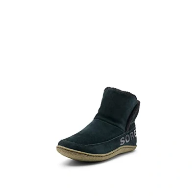 Image de Sorel Nakiska Bootie chaussons pour femme, Noir (Black x Sage), 41.5 EU