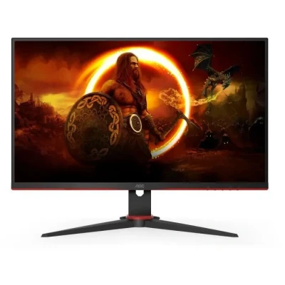 Image de AOC Gaming 27G2SPAE Écran FHD 27&quot;, 165 Hz, 1 ms MPRT, FreeSync, G Sync Compatible, Haut Parleur (1920 x 1080, VGA, HDMI, DisplayPort) Noir/Rouge