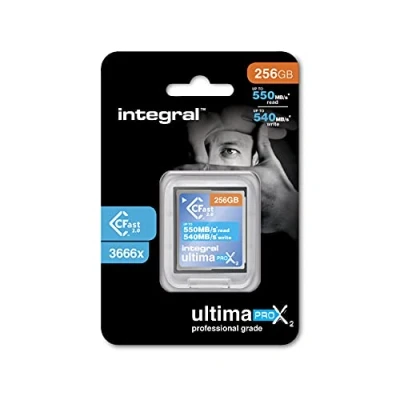 Image de Carte Integral 256GB CFast 2.0 Haute Performance avec une vitesse de lecture jusqu&#039;à 550MB/s et d&#039;écriture 540MB/s