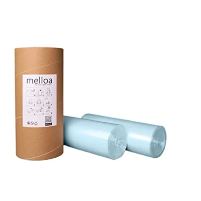 Image de MELLOA poubelle à couches chargeur cartouche compatible avec les d&#039;élimination des Tommee Tippee Sangenic Tec Twist and Click Semplee Ubbe et d&#039;autres (Bleu, 400m + tube en papier)