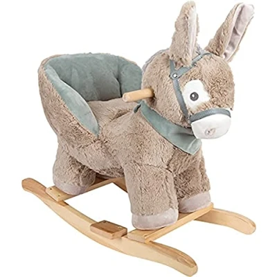 Image de Small Foot Animal à Bascule âne avec Fauteuil, poignées et Licol, en Peluche, partir de 12 Mois, réf. 12210 Toys, Multicolored