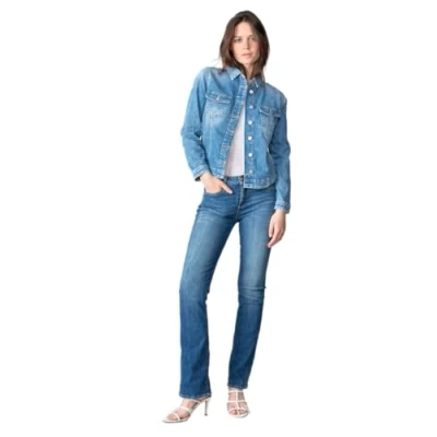 Image de Le Temps Des Cerises Veste en jean, Femme, Taille: Large, Bleu