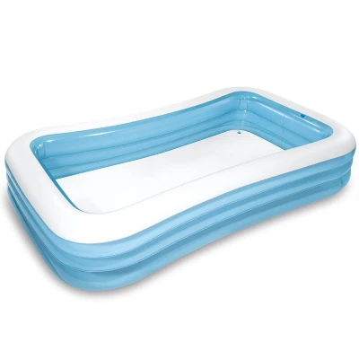 Image de Intex 58484NP Piscine Rectangulaire Givrée Coloris Bleu, 305x183x56 cm