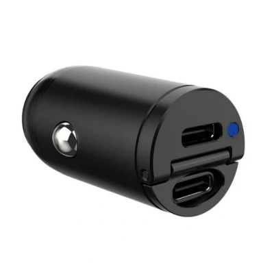 Image de Celly CCMINI2USBCBK chargeur d&#039;appareils mobiles Smartphone, Tablette Noir Allume cigare Auto Neuf