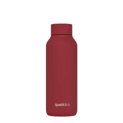 Image de Quokka Solid FireBrick Red 510 ML Bouteille d&#039;eau en Acier Inoxydable avec Isolation par Double Paroi Gourde Reutilisable sans BPA maintient Le Liquide Froid jusqu&#039;à 24h, Chaud 12h