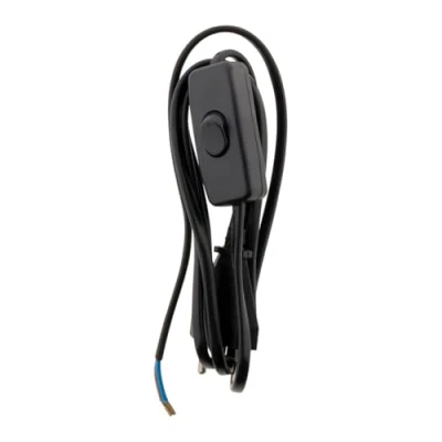 Image de Cordon avec interrupteur pour luminaire 1,5m Noir Zenitech