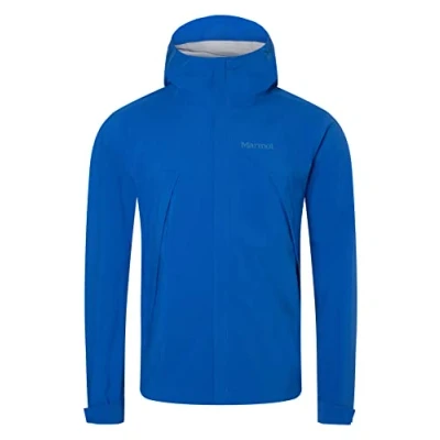 Image de Marmot Homme Precip Eco Pro Jacket Veste de pluie imperm able manteau r sistant au vent coupe hardshell pliable respi, Dark Azure, L EU