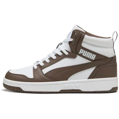 Image de PUMA Mixte Rebound V6 Basket, Bronze Plat Blanc, 48.5 EU